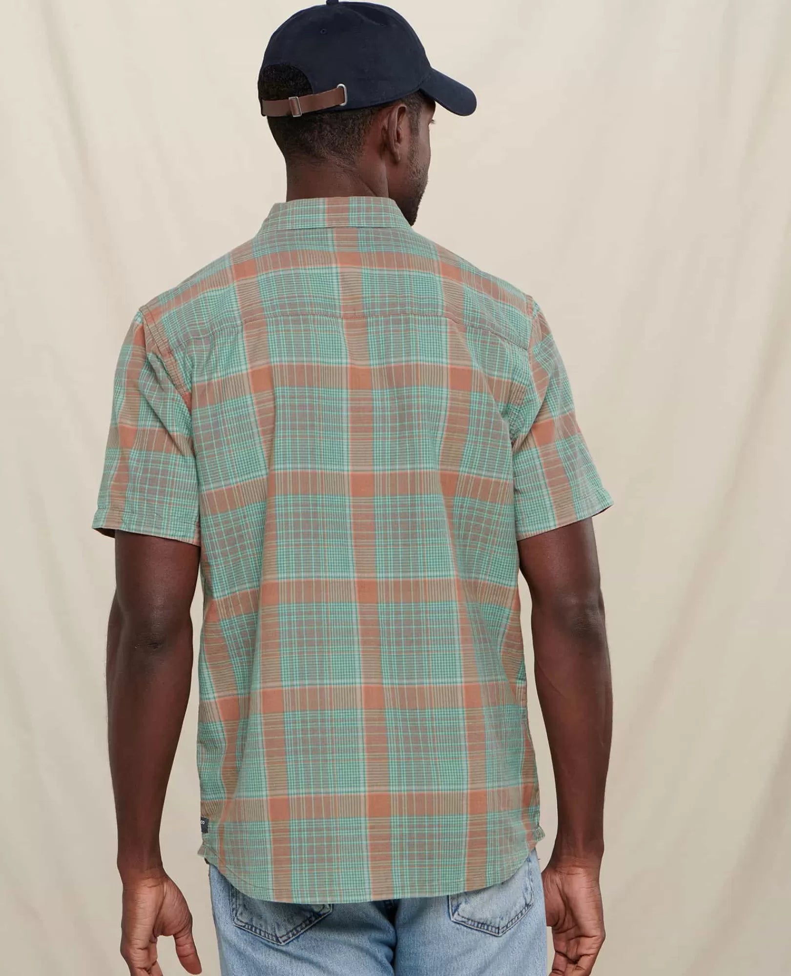Airscape Organic Cotton Open-Weave Short Sleeve Shirt in Hazel