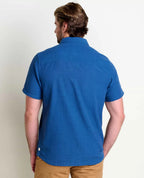 Harris Lightweight Organic Cotton Short Sleeve Shirt in Hazel
