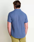 Honcho Packable Organic Cotton Short Sleeve Shirt in High Tide II