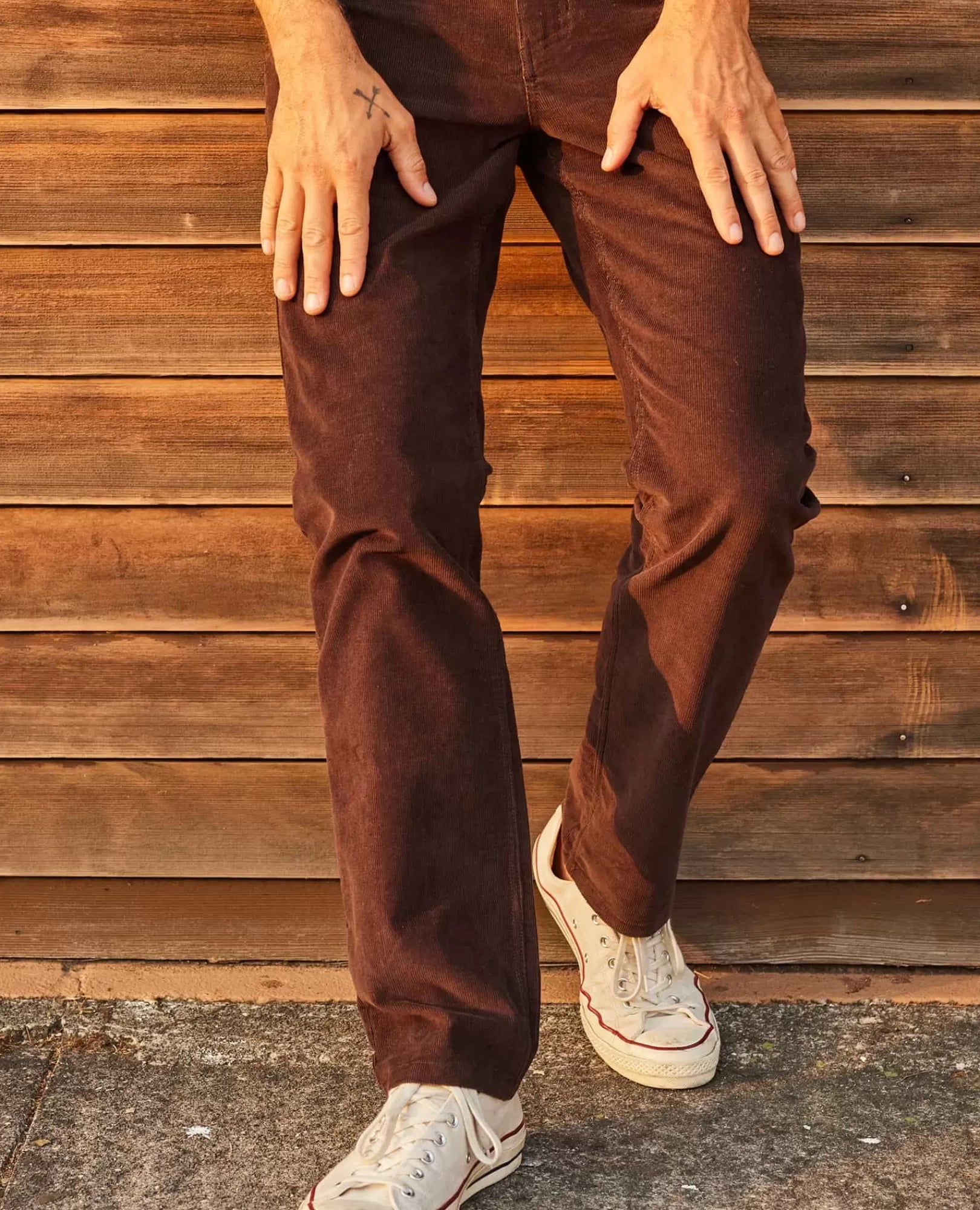 Jet Cord Lean Pants in Fir