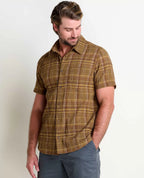 Men’s Fletcher Lightweight Travel Short Sleeve Shirt in Salt Agave Print