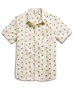 Men’s Fletcher Lightweight Travel Short Sleeve Shirt in Umber Large Floral Print