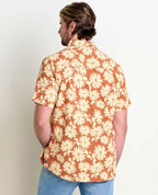 Men’s Fletcher Lightweight Travel Short Sleeve Shirt in Green Moss