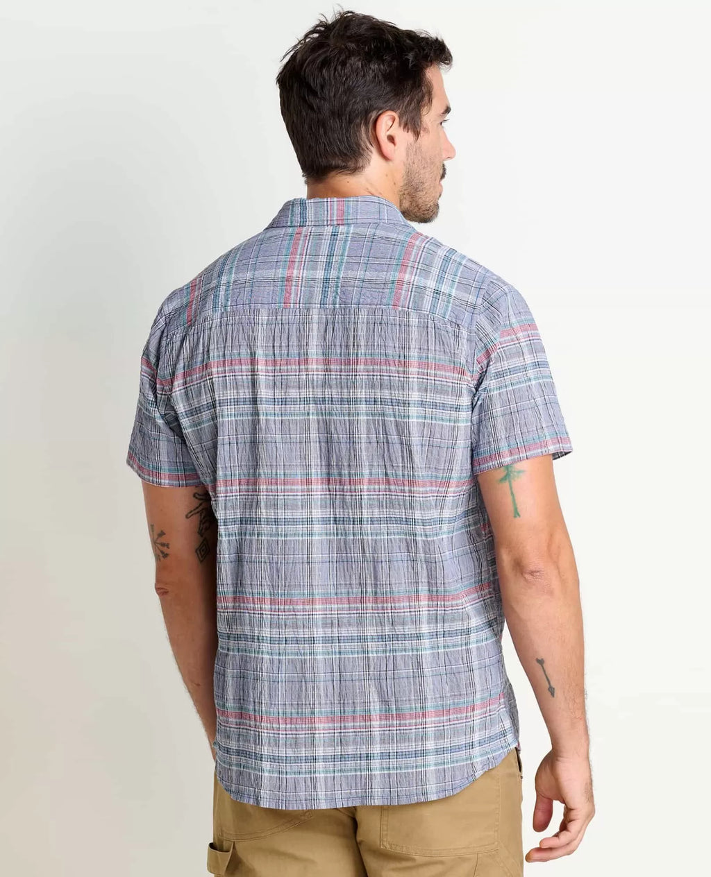 Men’s Fletcher Lightweight Travel Short Sleeve Shirt in Acorn Scenic Print