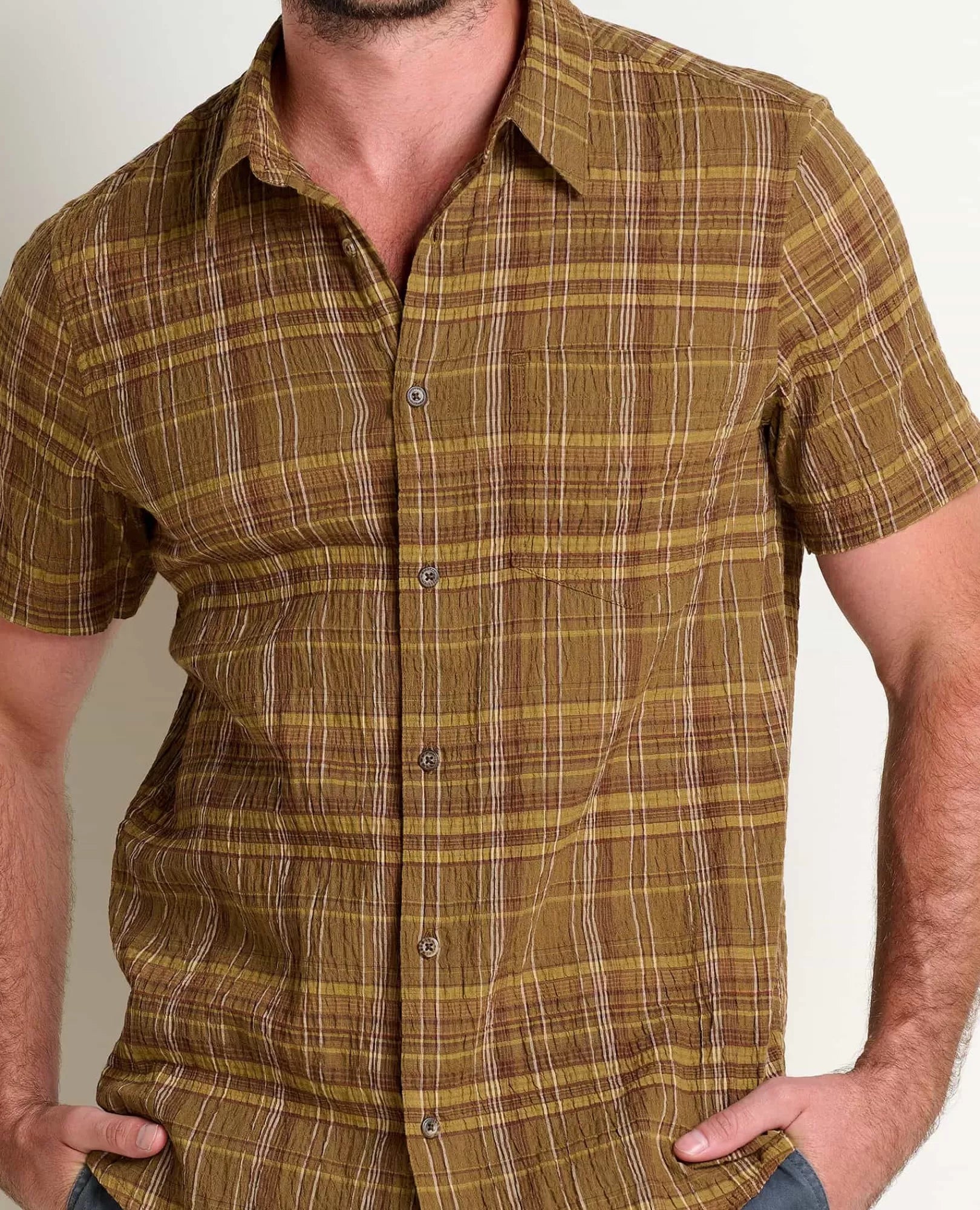 Men’s Fletcher Lightweight Travel Short Sleeve Shirt in Iris