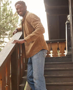 Men’s Scouter Lightweight Cord Long Sleeve Shirt in Cinnamon