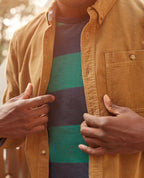 Men’s Scouter Lightweight Cord Long Sleeve Shirt in Honey Brown