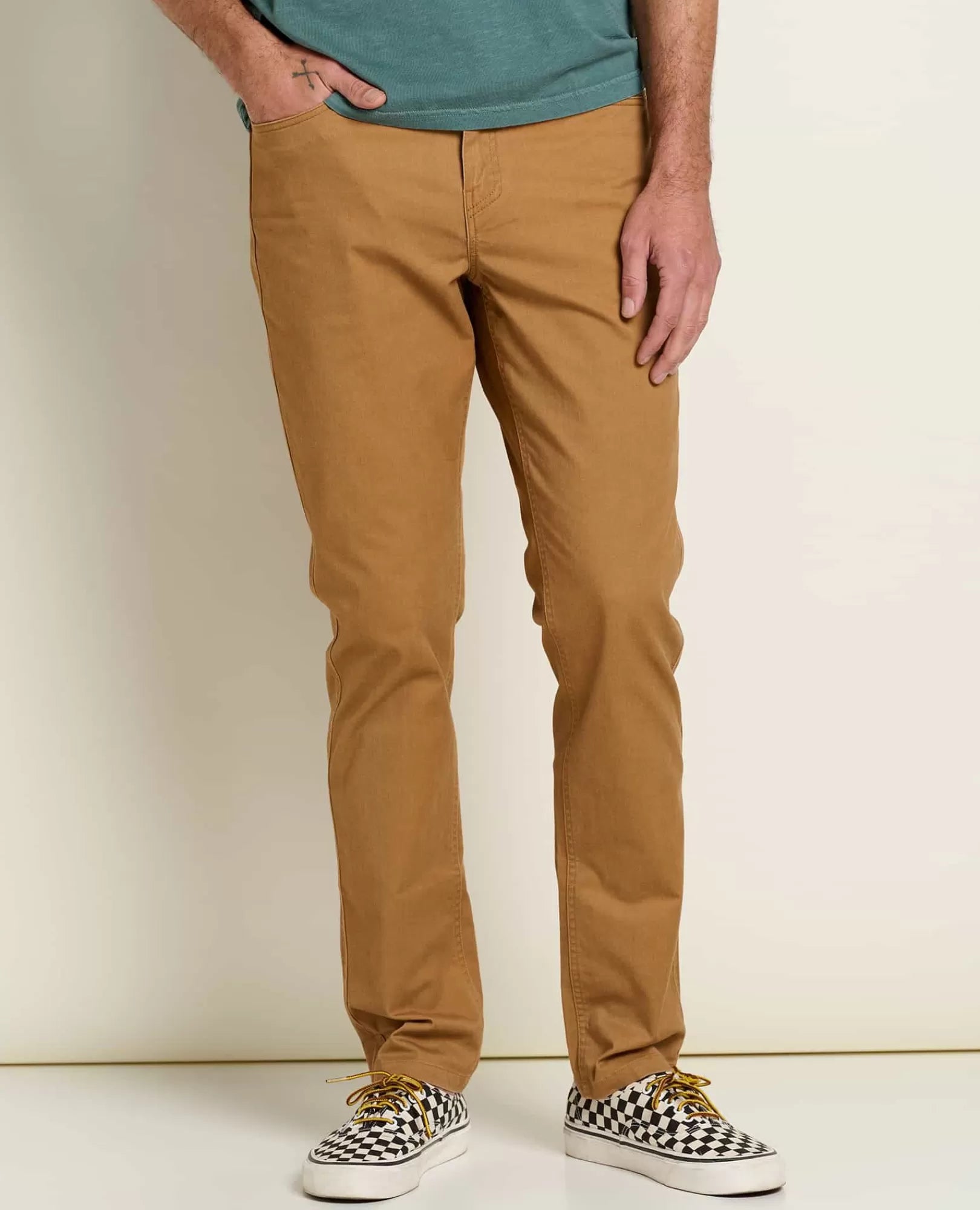 Mission Ridge 5-Pocket Lean Pants in Tabac Vintage Wash