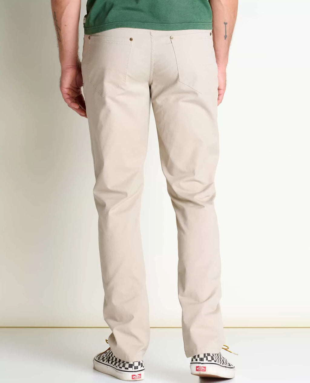 Mission Ridge 5-Pocket Lean Pants in Green Moss Vintage Wash