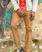 Mission Ridge 5-Pocket Lean Pants in Green Moss Vintage Wash
