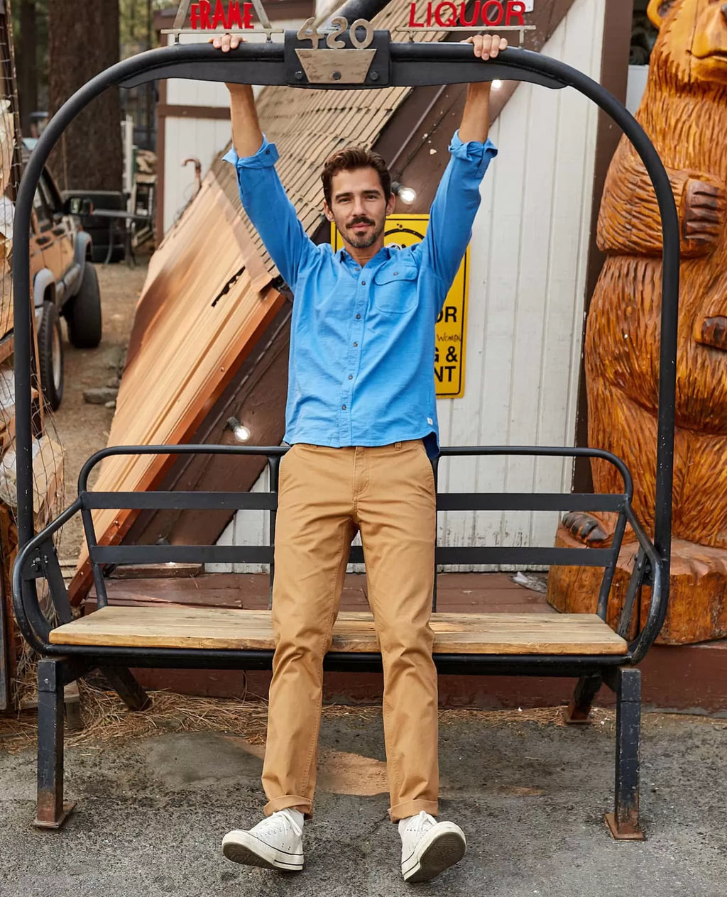 Mission Ridge Lean Pants in Barnwood Vintage Wash