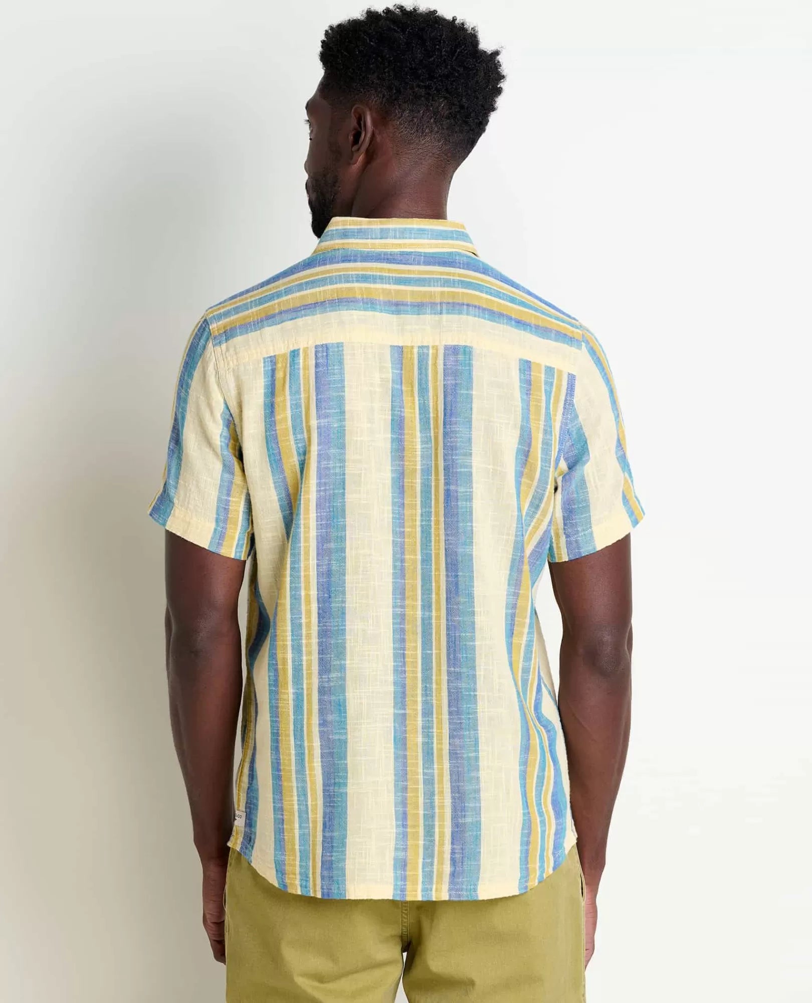 Salton Organic Cotton Slub Short Sleeve Shirt in North Shore II