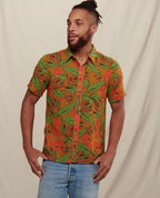 Salton Organic Cotton Slub Short Sleeve Shirt in North Shore II