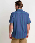 Treescape Organic Cotton Dobby Short Sleeve Shirt in Chai